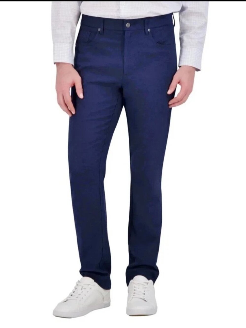 NEW Kirkland Signature Men's Brushed 5-Pocket Pant 38 X 32 Blue NWT